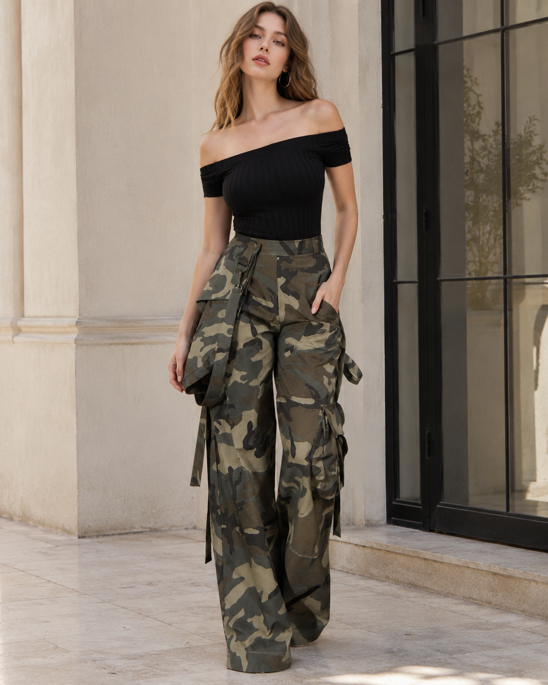 Casual Camo Multi-Pocket Cargo Pant