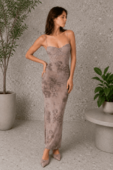 Sexy Printed Slim Fit Cami Maxi Dress