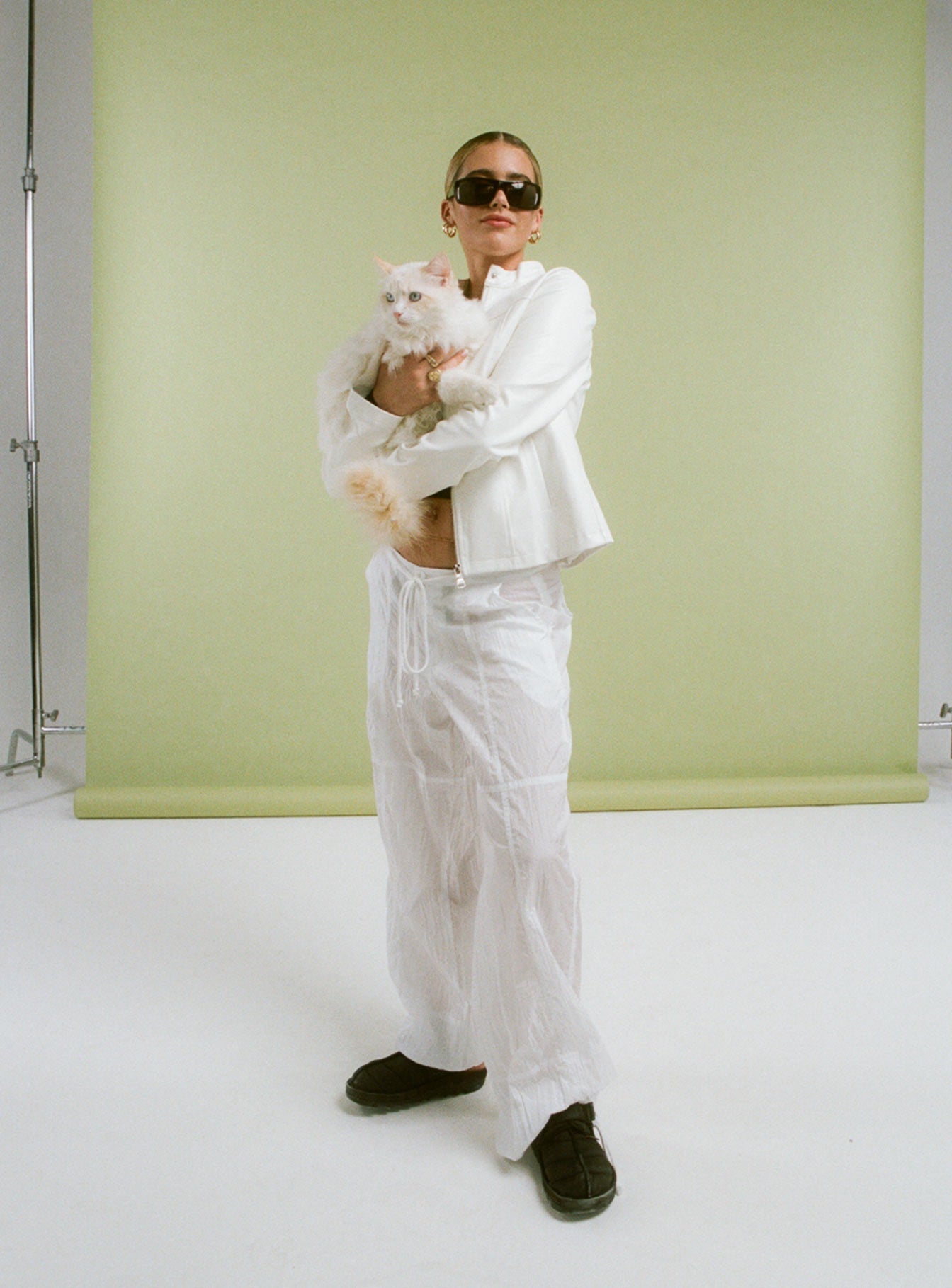 Motel Chute Trousers Ivory