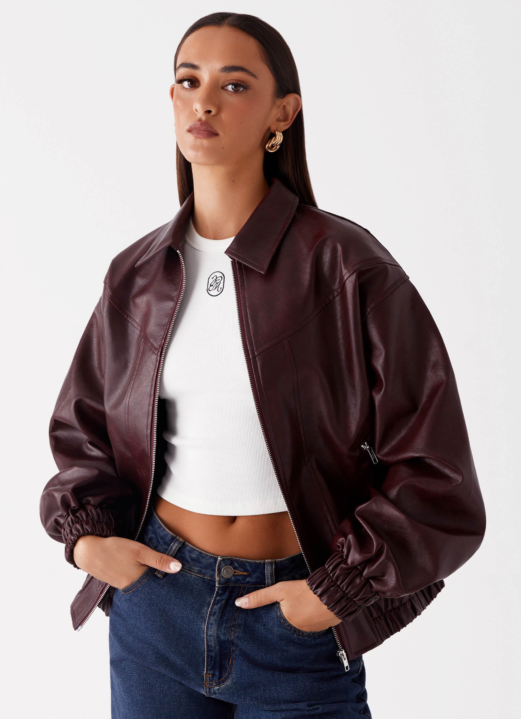 Holland Bomber Jacket-wine