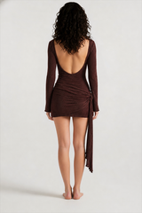 High-End Sexy Knit Mini Dress