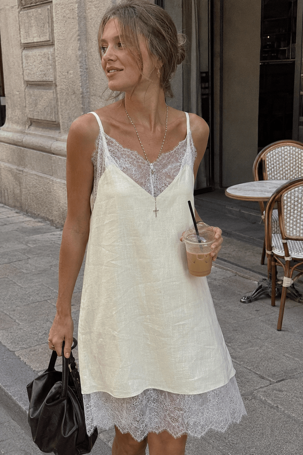 Lace Cami Elegant Casual Mini Dress