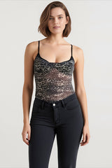 Sheer Leopard Layered Cami Top