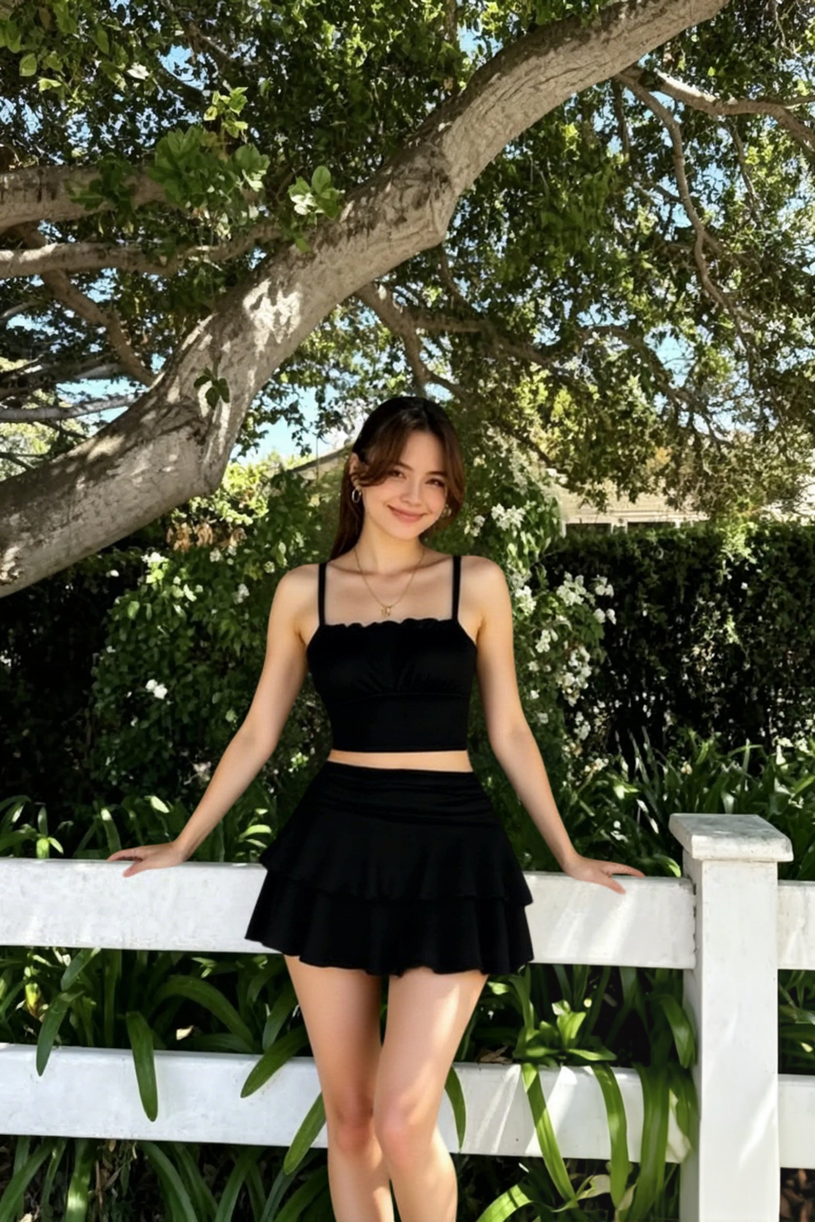 Minimalist Linen Blend Mini Skirt
