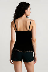 Slim Fit Leopard Beaded Cami Top