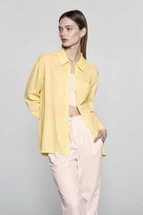 Linen Slim Fit Casual Blouse