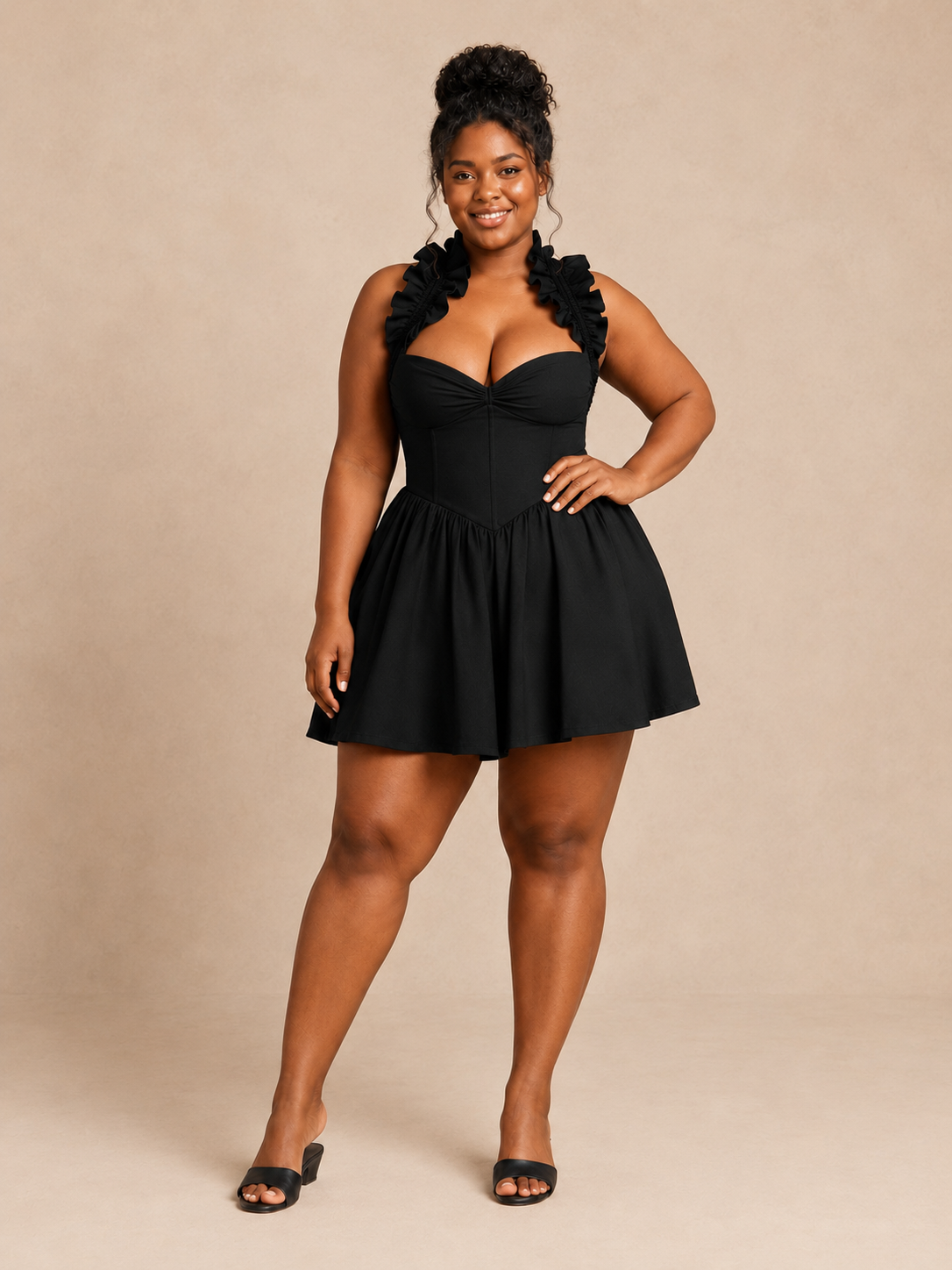 Solid Color Halter Bodycon Cocktail Dress