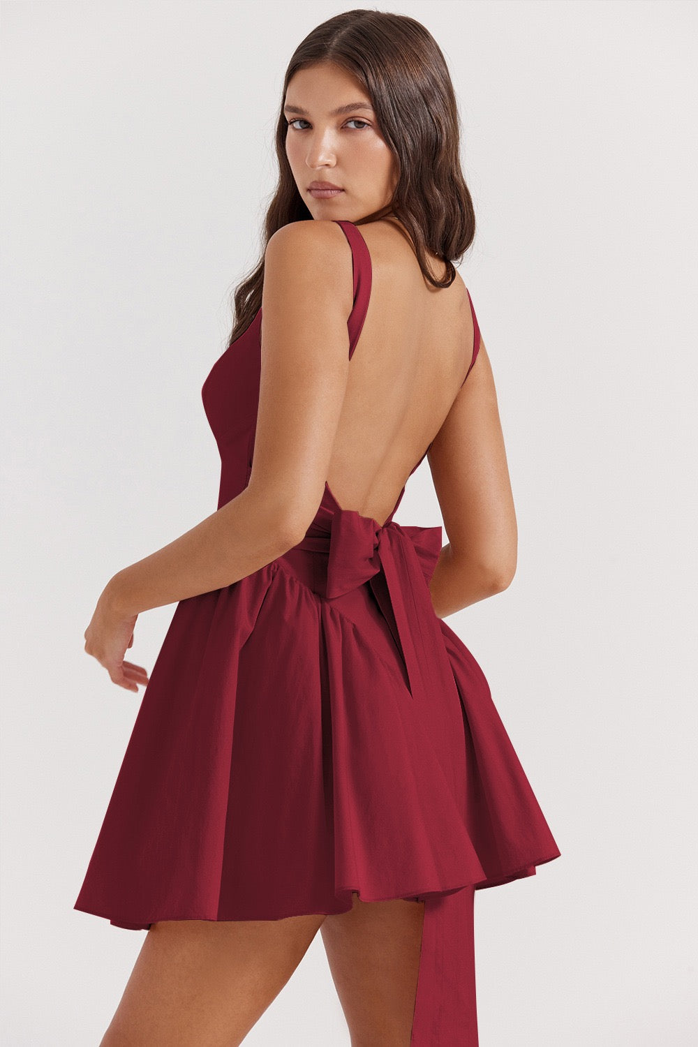 butterfly tie Mini Dress