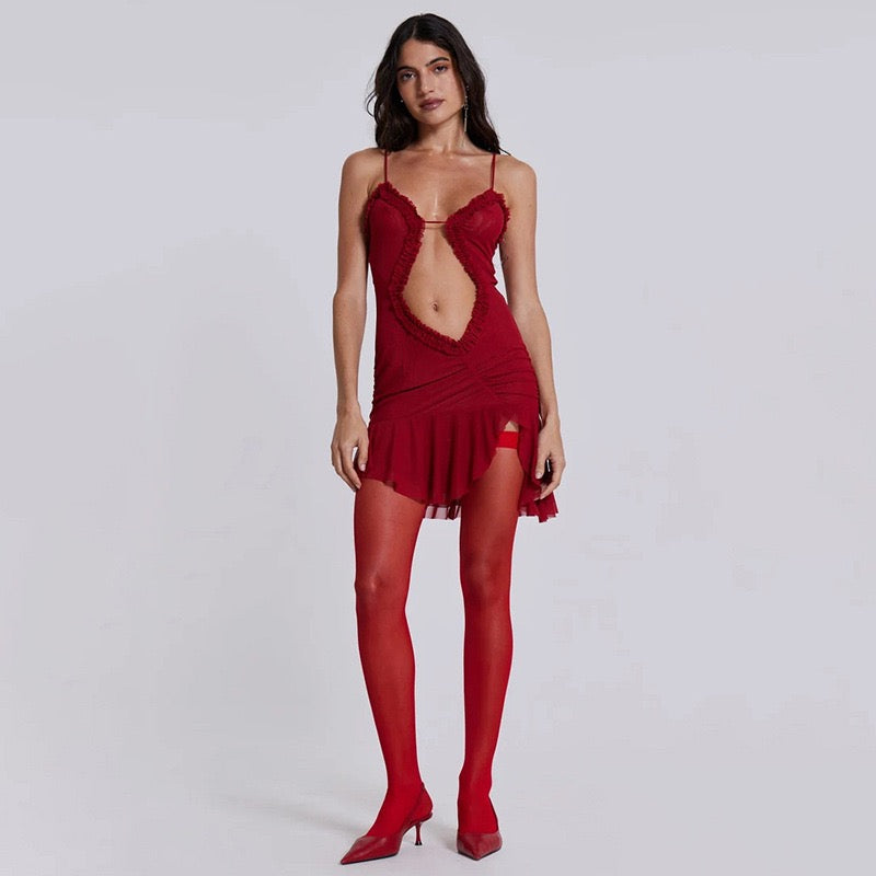 One Dance Asymmetrical Mini Dress