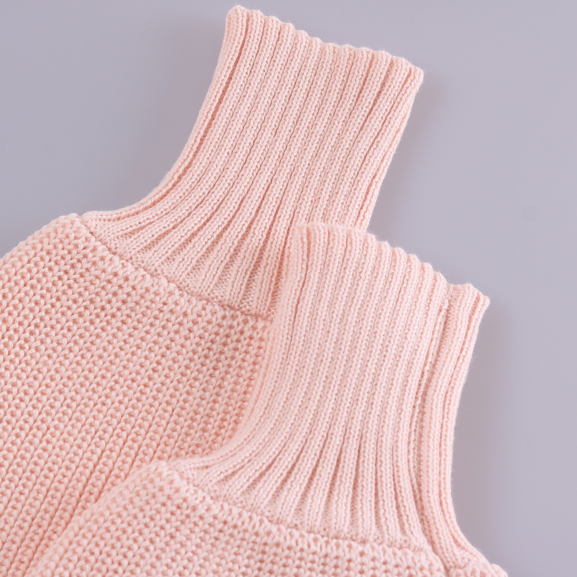 Wide Collar Half Zip Long Sleeve Sweater
