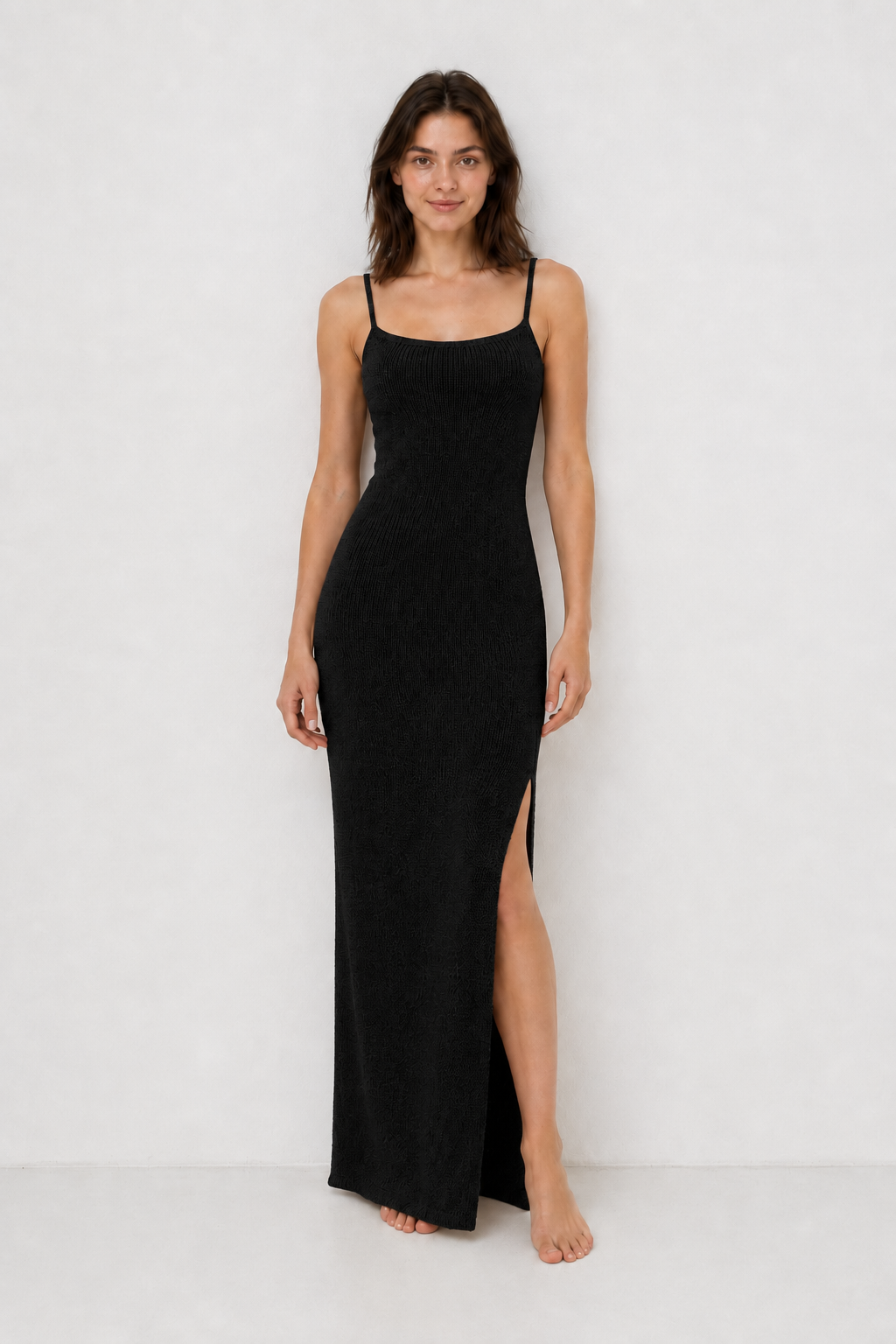 Knit Cami Slim Backless Sexy Sweater Dress