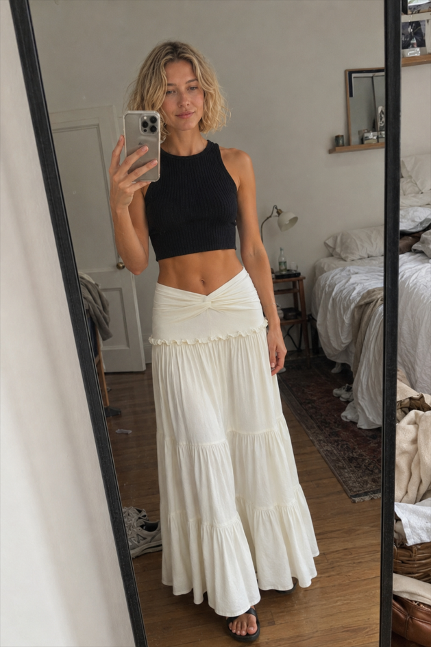 Sleeveless Halter Twist Co-ord Boho Dress