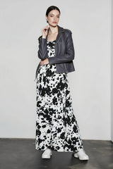 Vintage Floral High-Waist Slip Dress