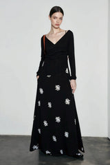 Embroidered Linen Lace Vacation Skirt