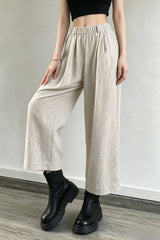 Breathable Linen Straight Pants