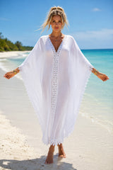 V-Neck See Through Bikini Cover Up