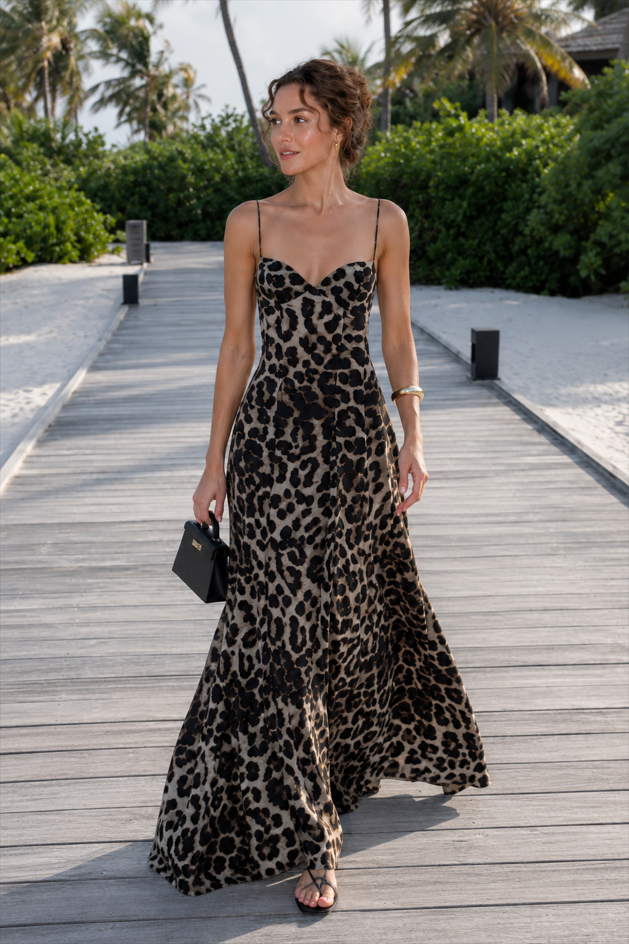 Leopard Print Sexy Slip Dress Party Dress