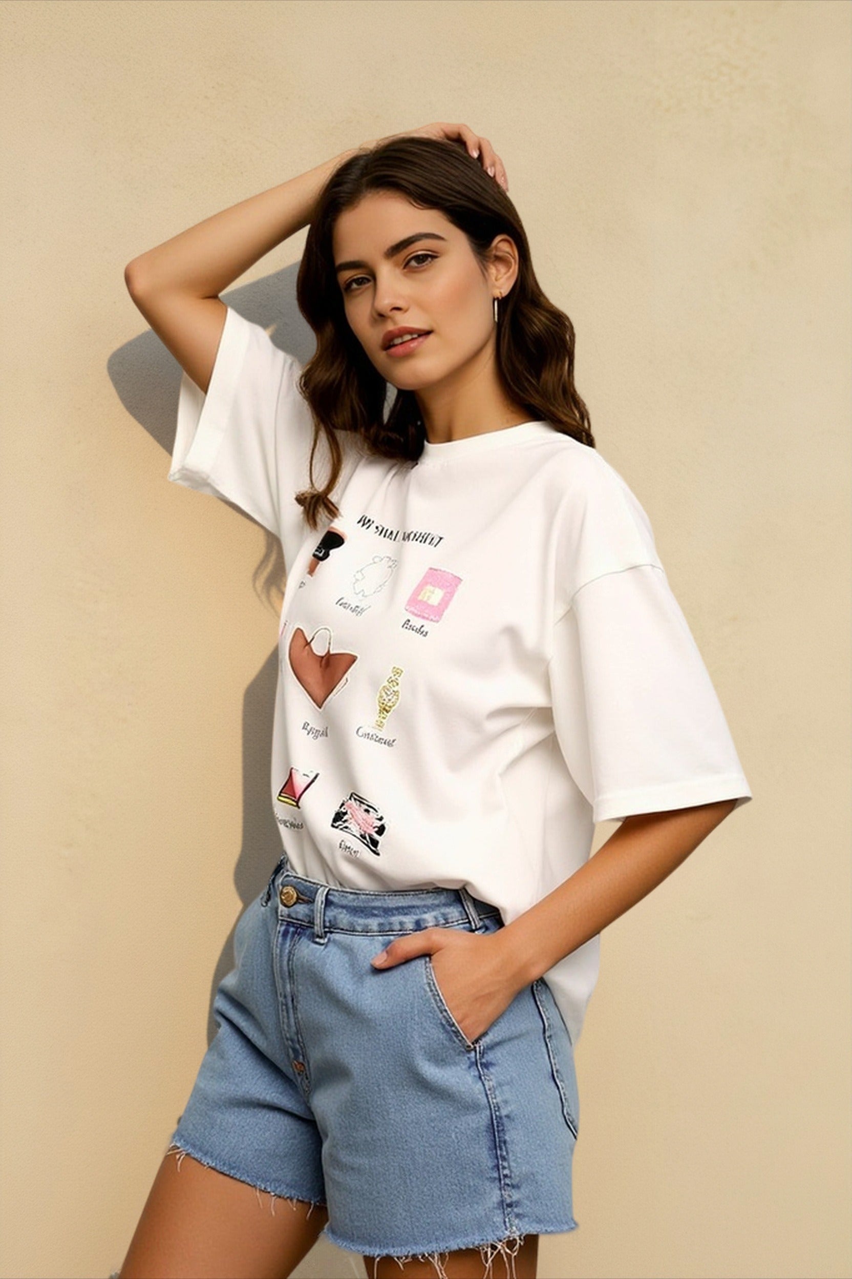Oversized Cotton Graphic T-shirts