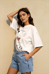 Oversized Cotton Graphic T-shirts