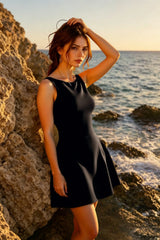 Fitted Sleeveless A-Line Work Dress