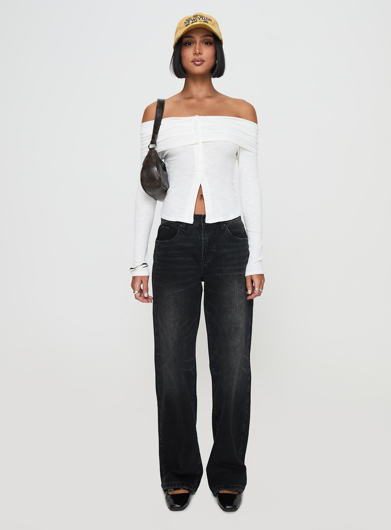 Victorea Long Sleeve Top White