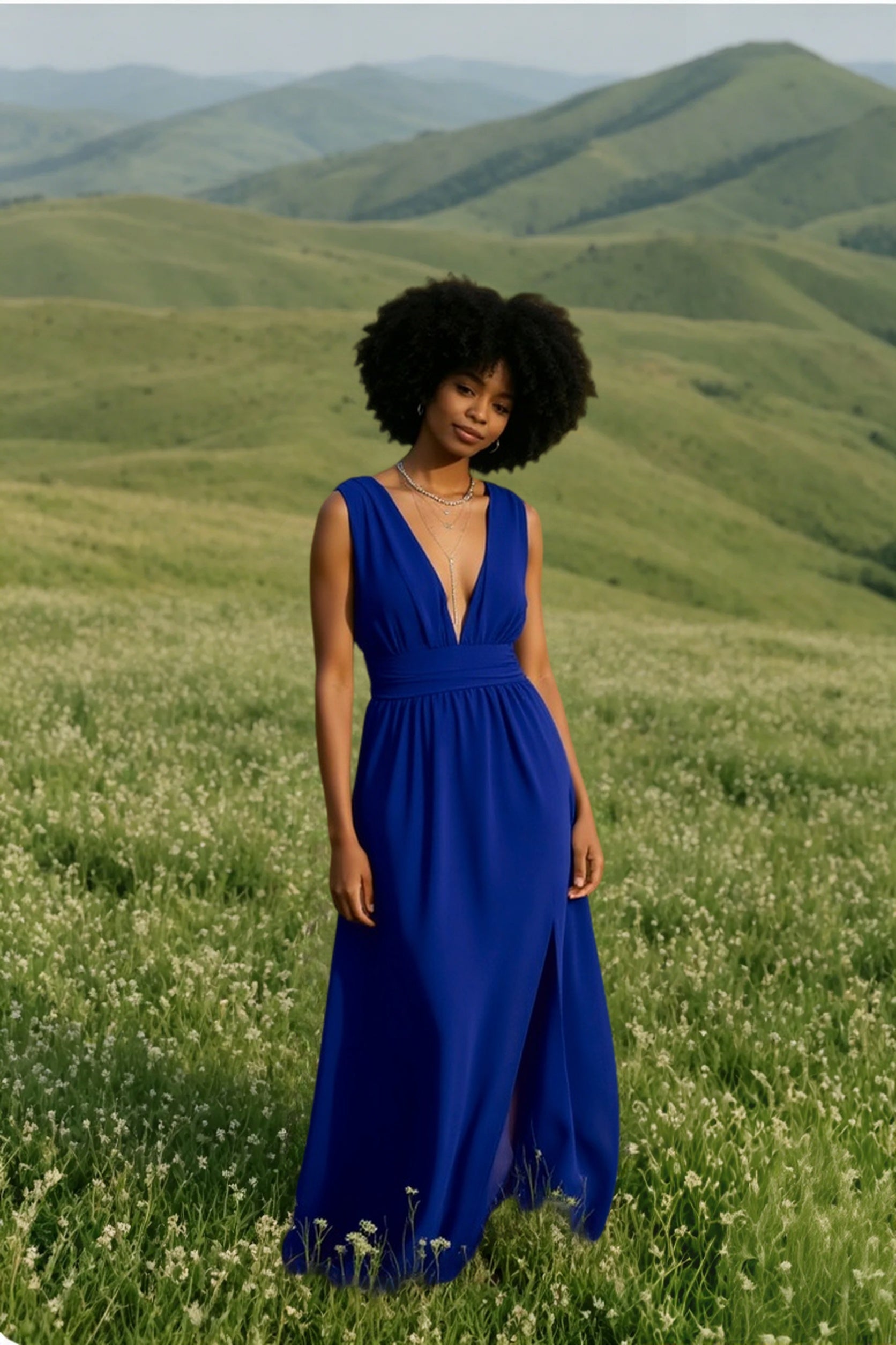 Solid Women Fall Sleeveless Deep V-Neck Dresses