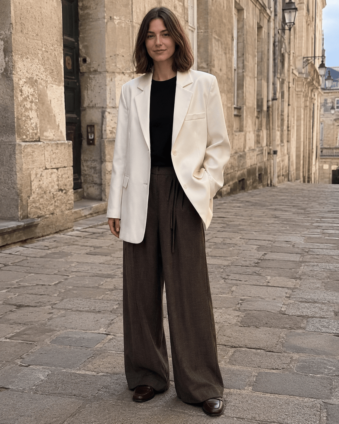 Split Back Relaxed Fit Blazer
