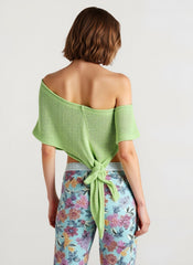 Loose Solid Casual Knit Shawl Blouse