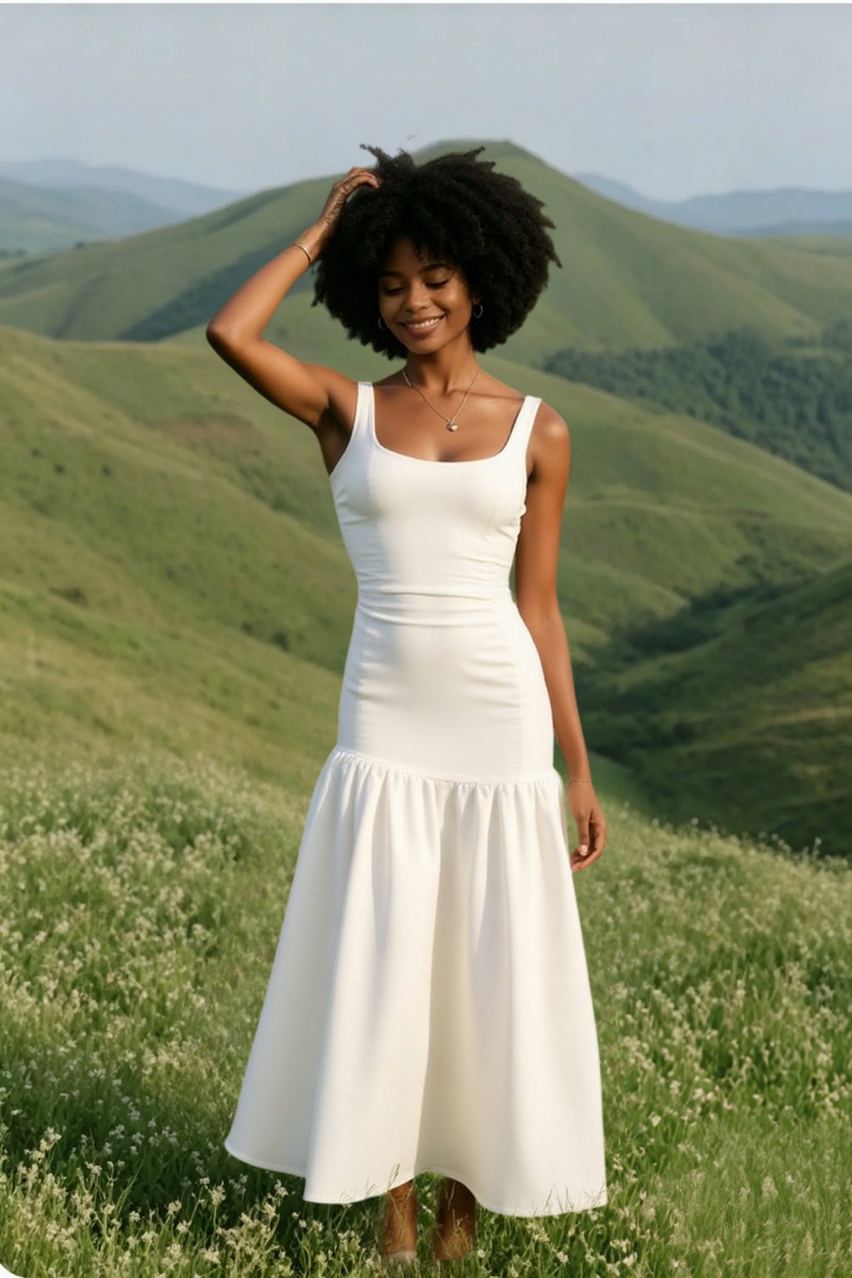 Vintage Sleeveless Square Neck Ruched Cocktail Dress