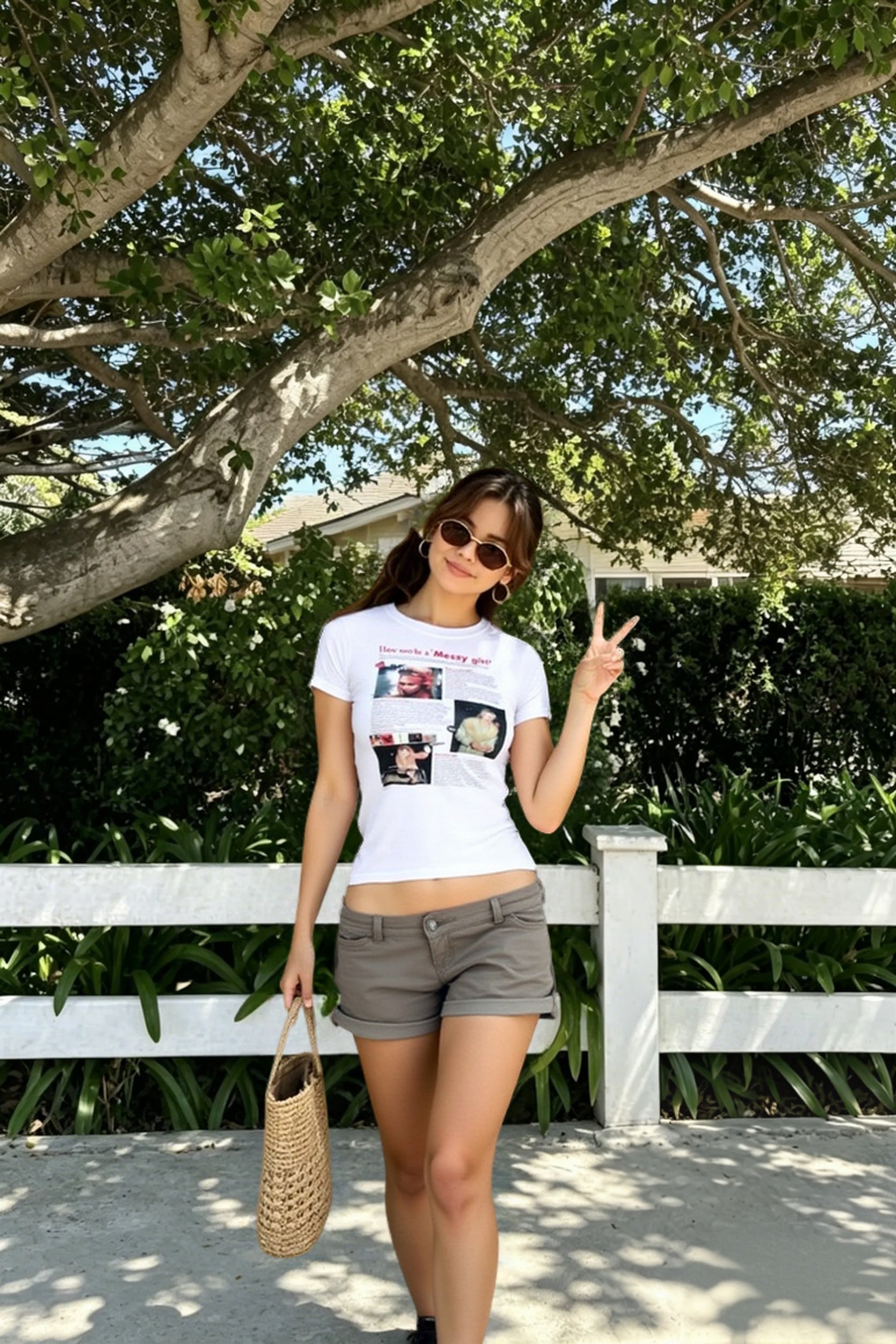Gothic Letter Fairy Crop T-shirt