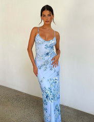 Floral Print Cami Long Dress