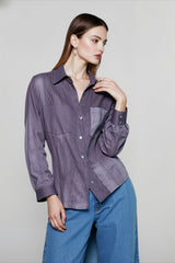Pure Linen Textured Blouse