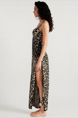 Slit Bodycon Slip Dress