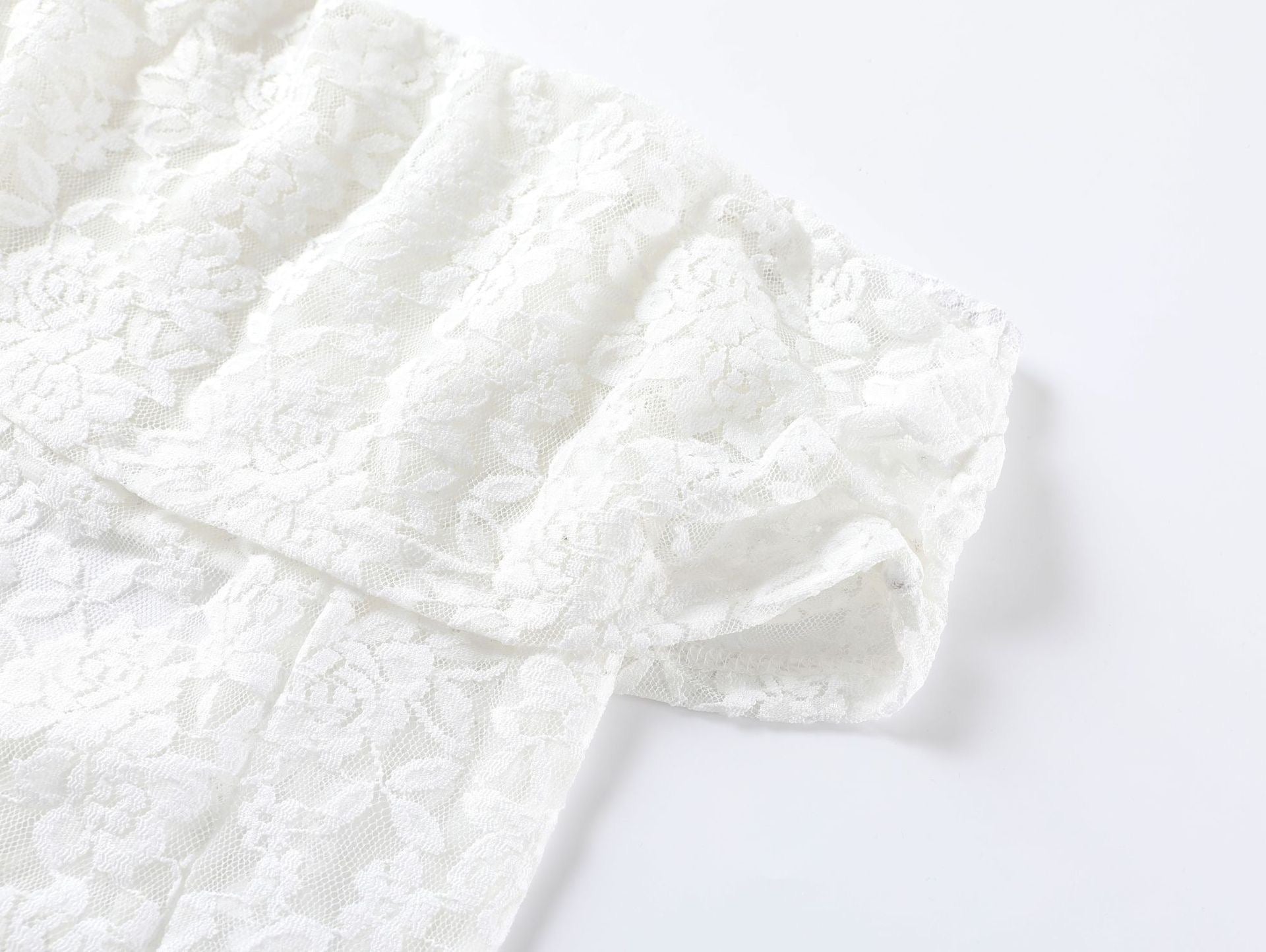 Lace Backless Dress With Shawl