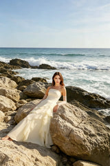 Tiered Light Chiffon Prom Dress