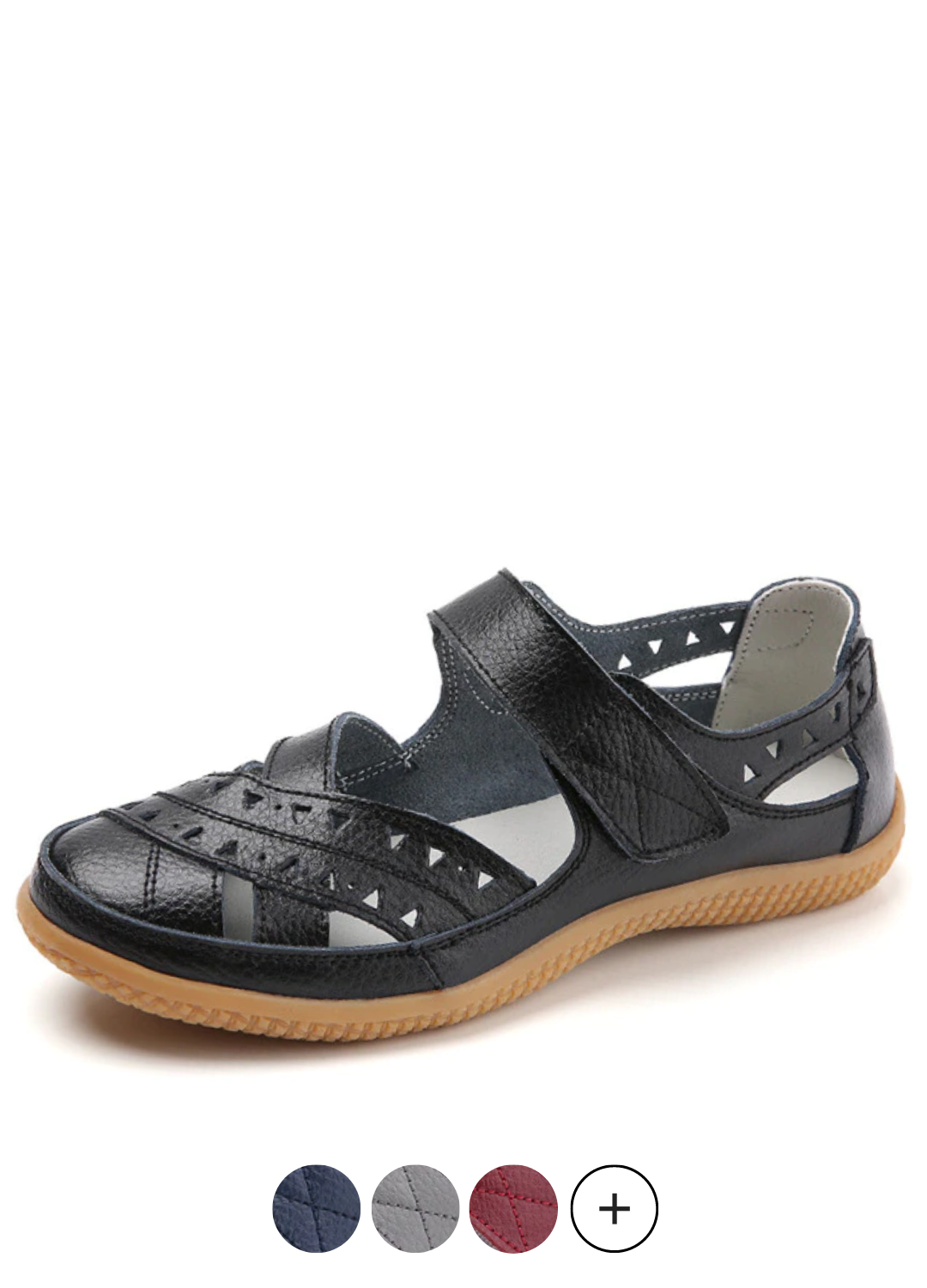 Alegria Women's Flat Leather Loafer Black Shoes