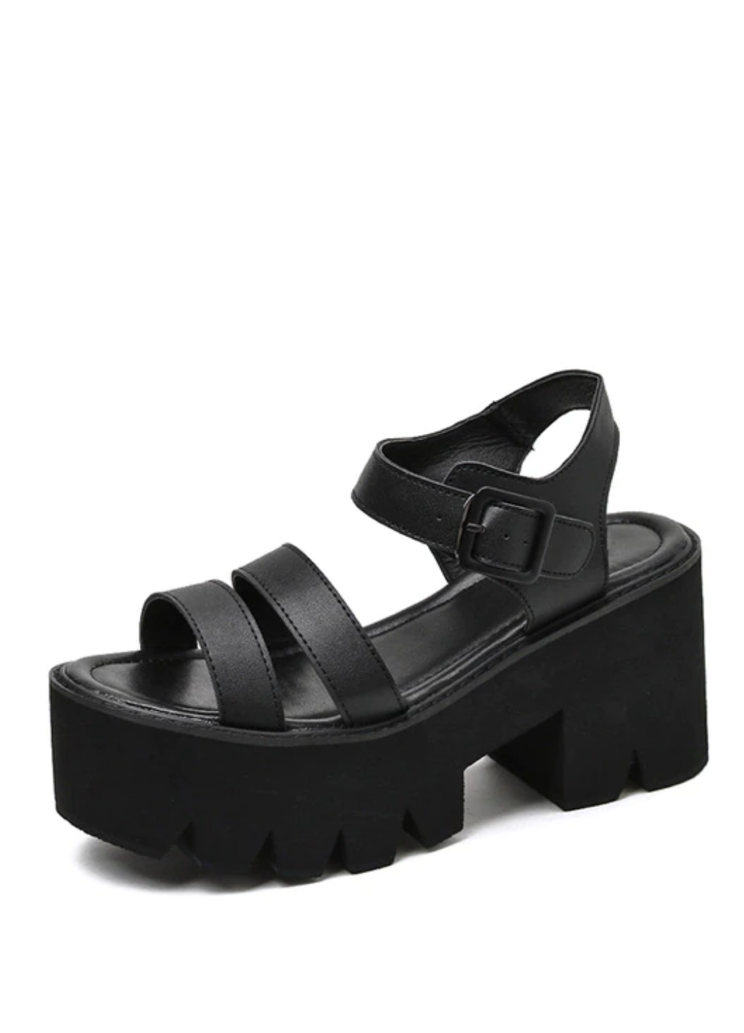 Silvana Women's Black Platform Sandal