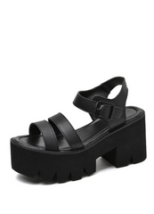 Silvana Women's Black Platform Sandal