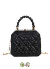 Colao Women's Small Pleated Leather Handbag