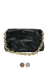 Tulia Women's Chain Leather Luxury Designer Crossbody Handbag