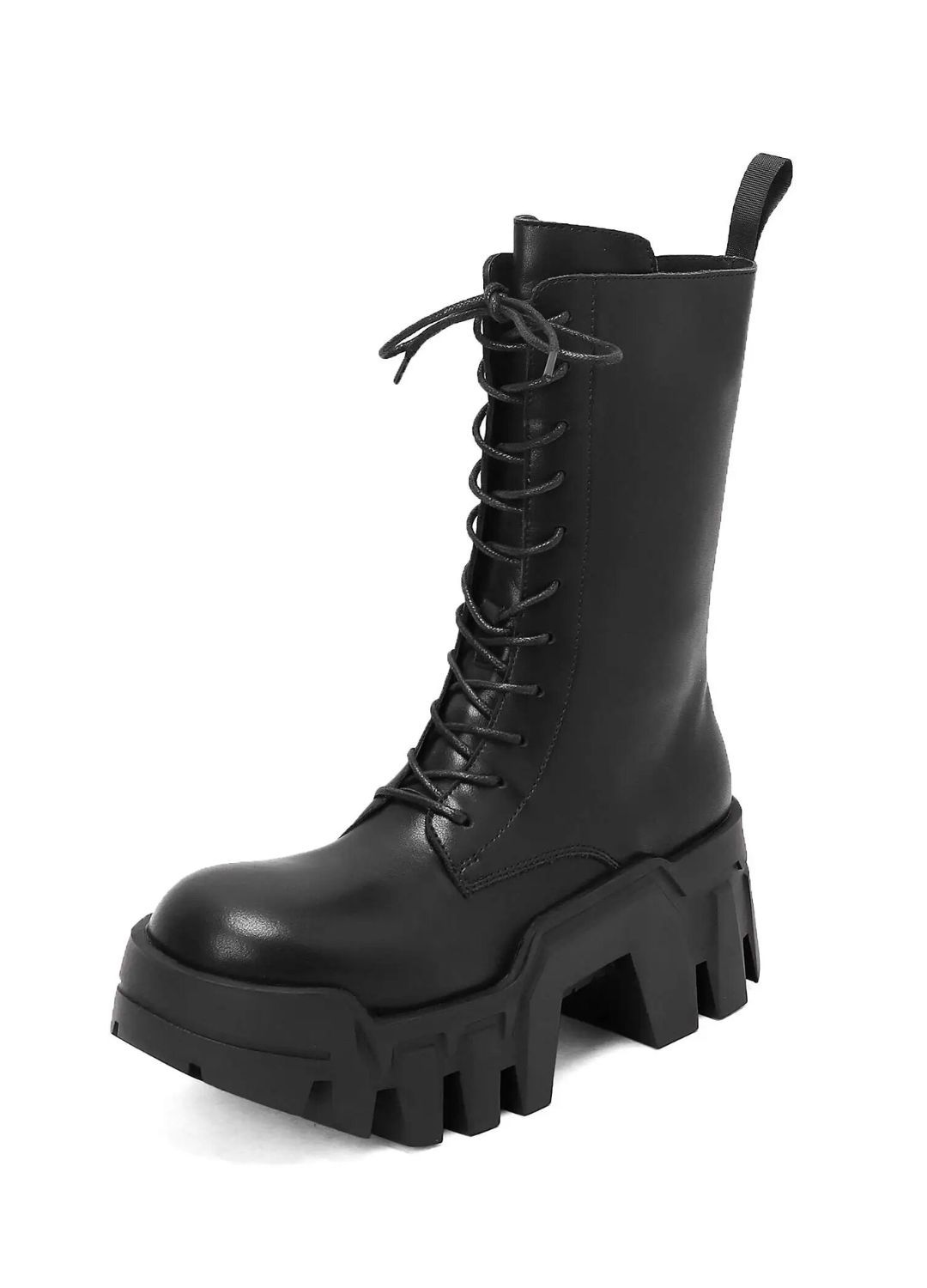 Slora Women's Mid Calf Black Boots