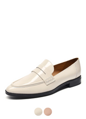 Hospina Women's Penny Leather Loafer Shoes