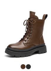 Lorent Women's Lace Up With Side Zipper Boots