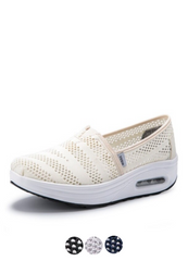 Caridad Women's Comfortable Walking Canvas Platform Shoes