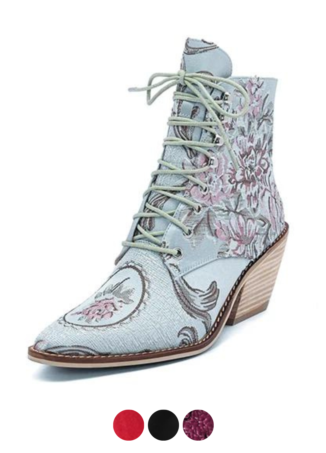 Briana Women's Embroidered Flowers Boots