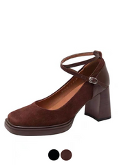 Alex Women's Ankle Straps Platform Pumps