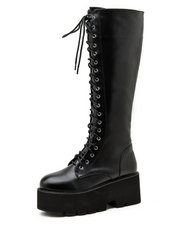 Camila Women's Long Lace Up Boots