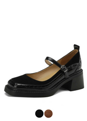 Hanna Women's Leather Carving Design Pumps