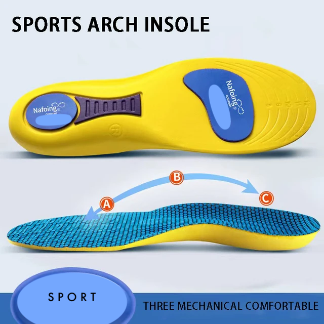 Men's Shock Absorption Sole Sports Shoe Insoles
