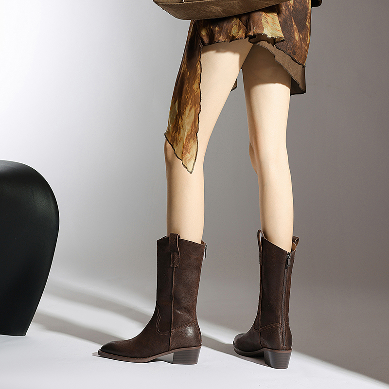 Aila Women's Leather Western Boots
